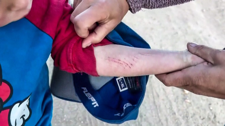 Bowden Allen, de 2 años, pasó una sola noche en el desierto de Arizona.